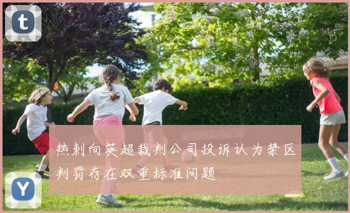 热刺向英超裁判公司投诉认为禁区判罚存在双重标准问题